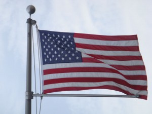 Le fameux drapeau américain !