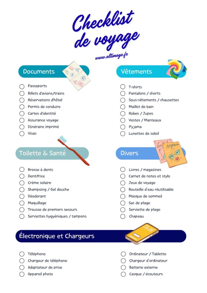 Checklist Voyage