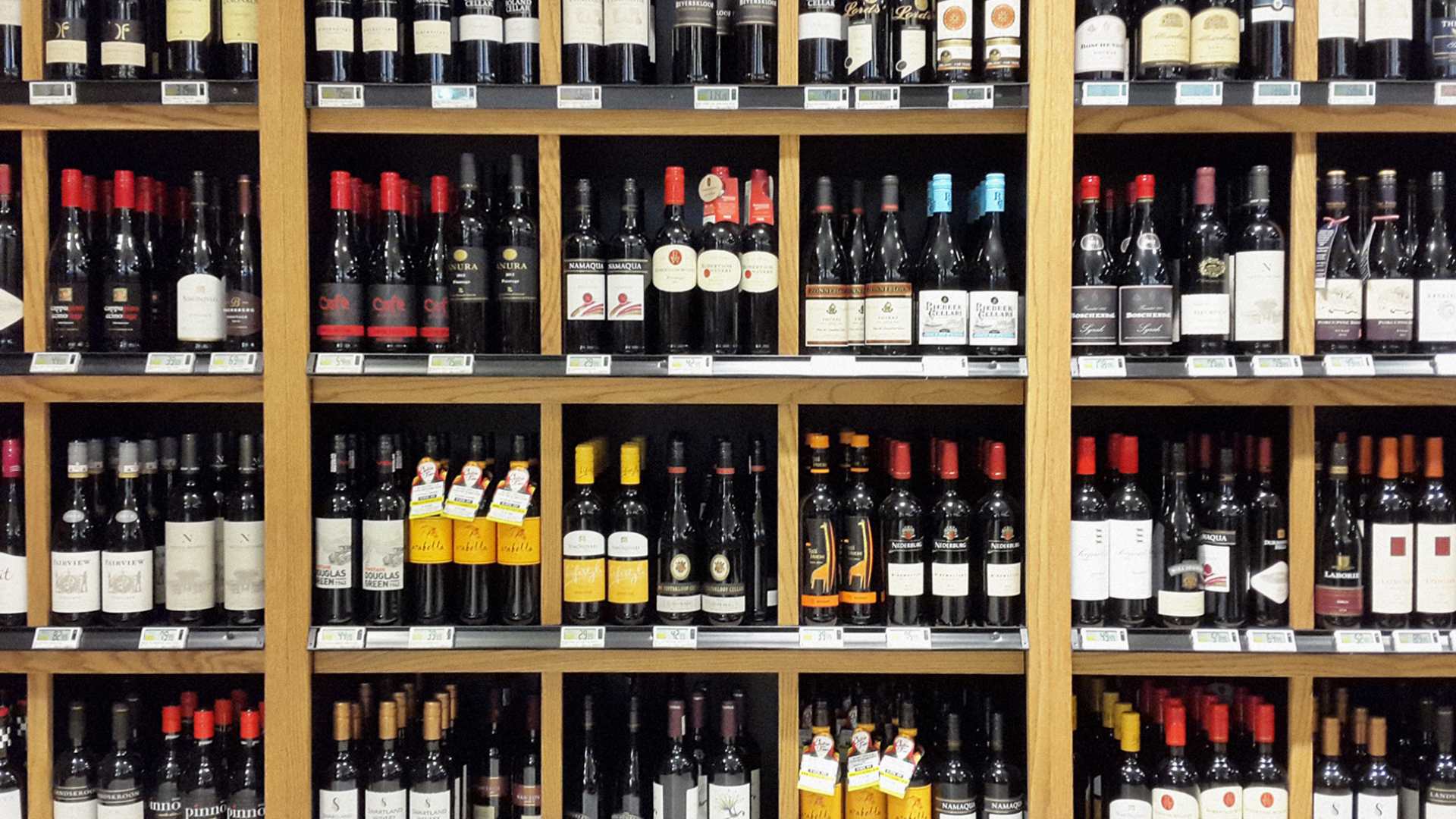 Étalage de vins