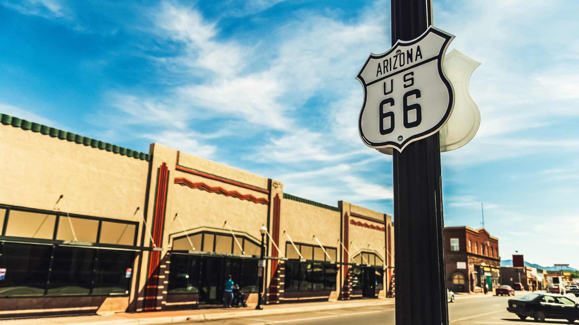 Panneau route 66 aux USA