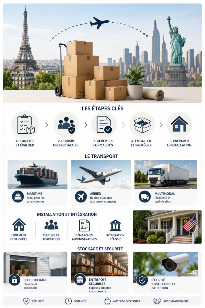 demenager france etats unis