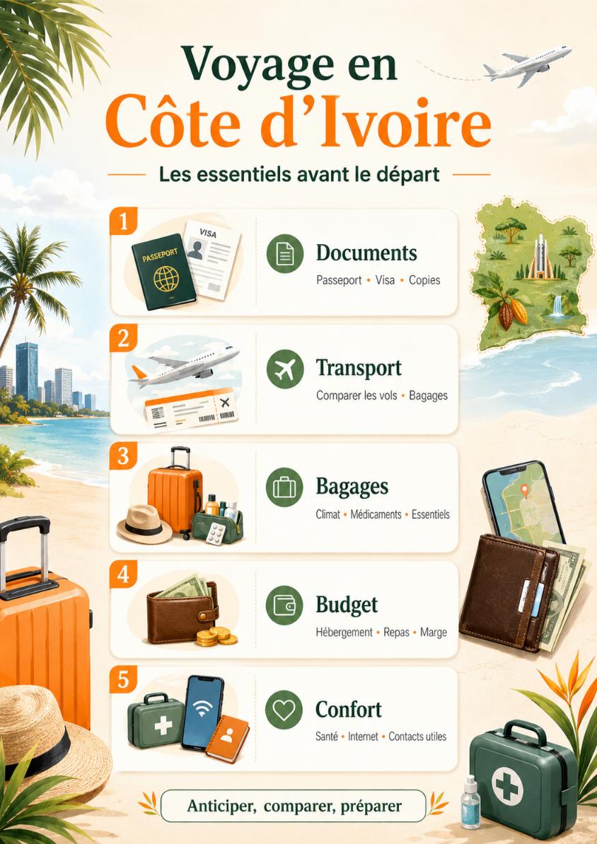 preparer voyage cote ivoire